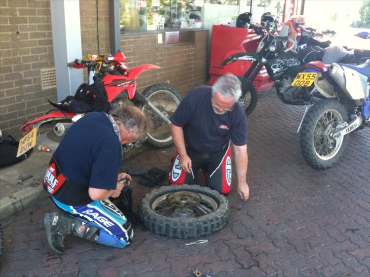 fixing puncture