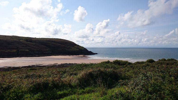 Yet another sandy beach and gorgeous cove this time at Manorbier