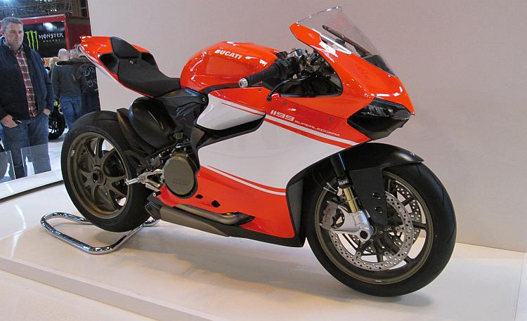 Ducati Superleggera at a motorcycle show
