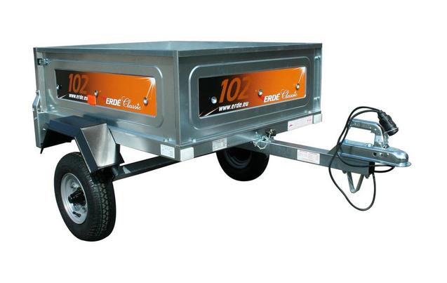 A small metal open trailer from Halfords