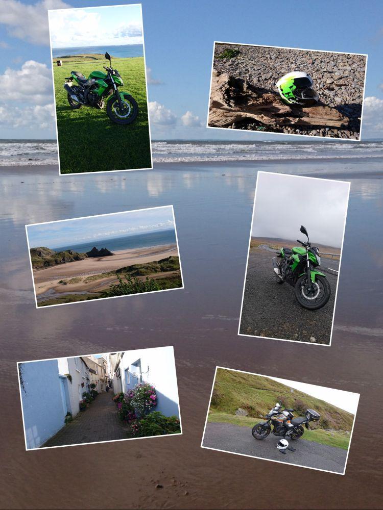 Another collage of scenes from the adventure in South Wales