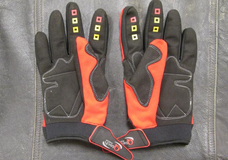 A pair of ordinary motocross gloves