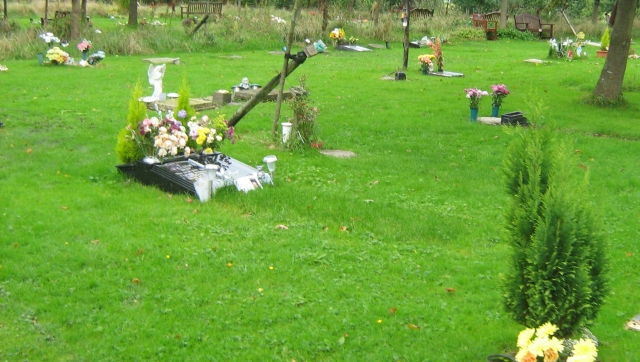 a graveyard