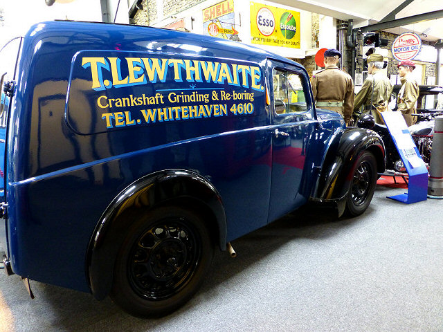 vintage small van at the lakland motor museum