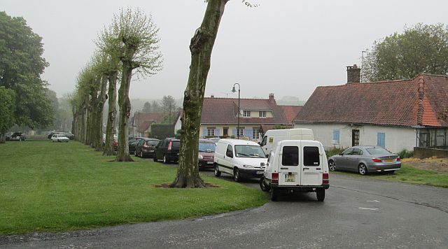 heavily dropped trees and soaking streets in north western france in the rain