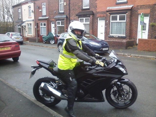 Di on a gpz 300 ninja, comfortable with the lower weight