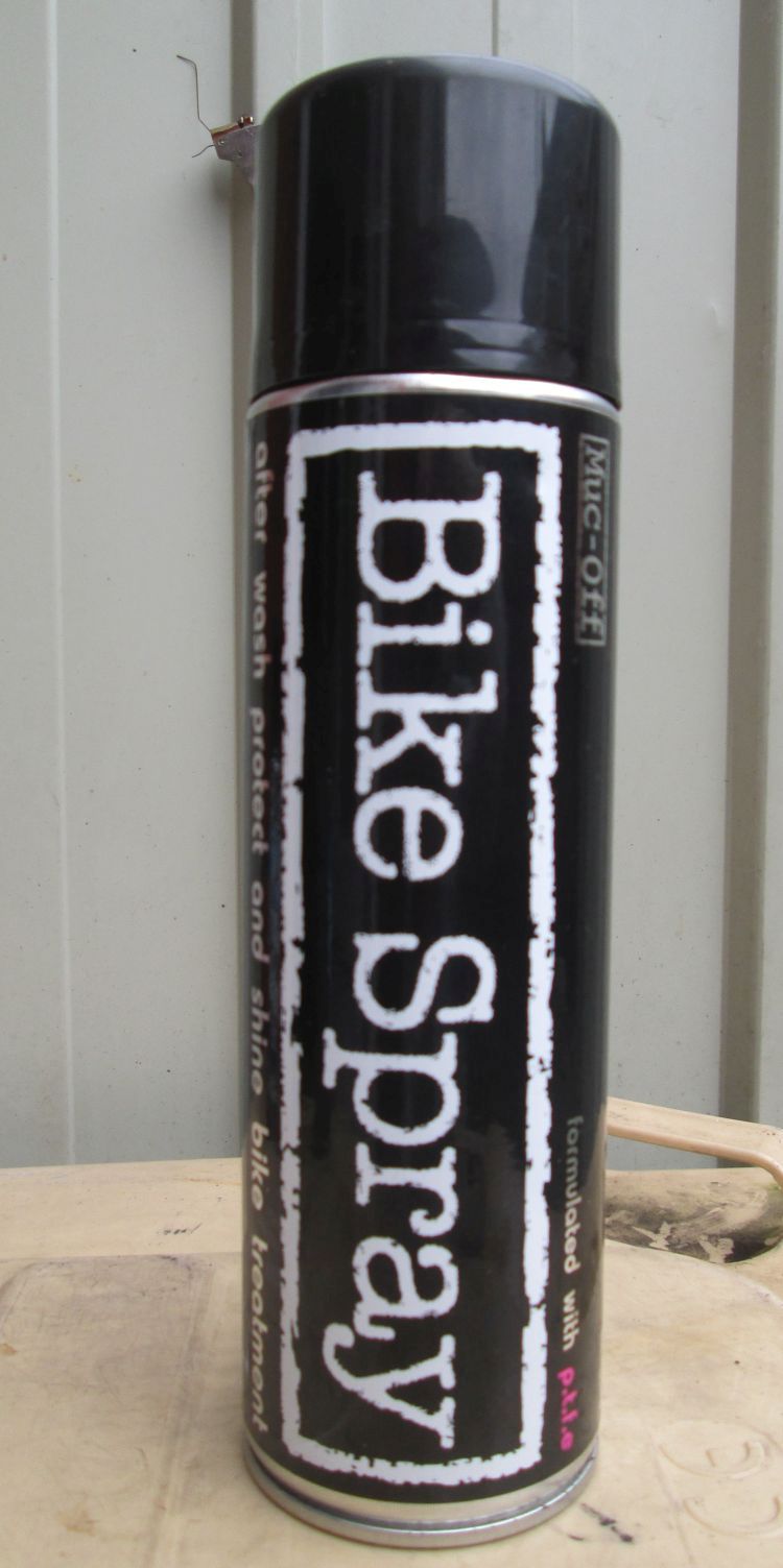 a can of muc off bike spray
