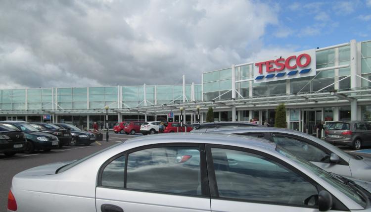 A shiny glass fronted tesco in Cork