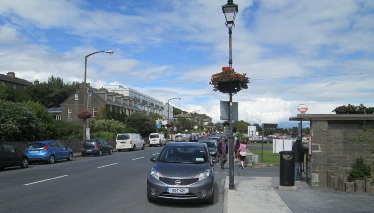 Tramore, looking up a street in the pleasant but busy coastal resort