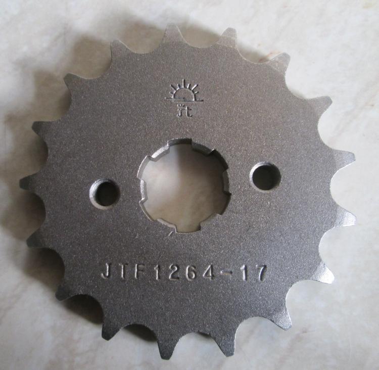 A 17 tooth front sprocket marked JTF 1264-17