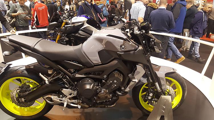 The 2107 Yamaha MT09 at the NEC Show