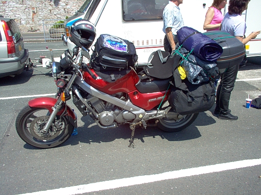 The NTV600 Revere ready to go to Spain in 2005