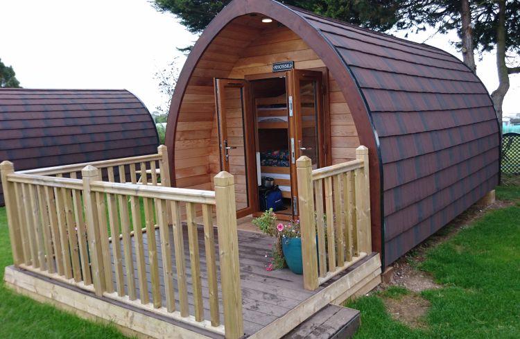 A glamping pod in South Wales