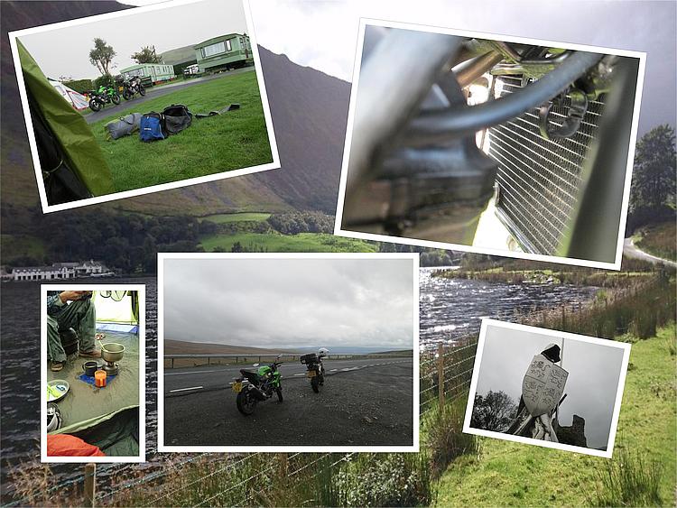 A collage of Ren's images taken on the trip around South Wales