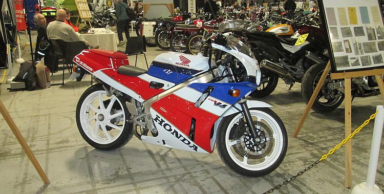 The Honda VFR 400 sports motorcycle