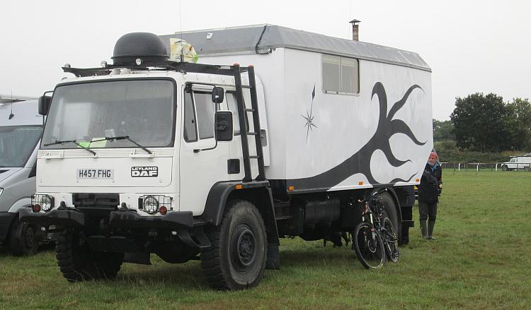 A 7.5 tonne truck but the box on the back has been converted into a living accommodation