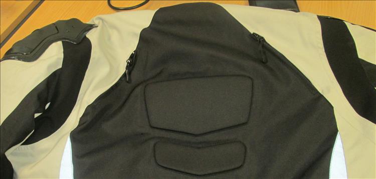 The rear of the jacket has zipped vents for summer cooling