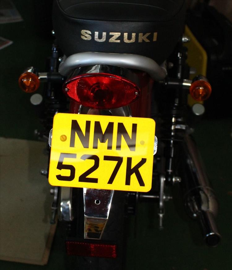 The slightly smaller 7 by 5 inch plate fitted to the Herald