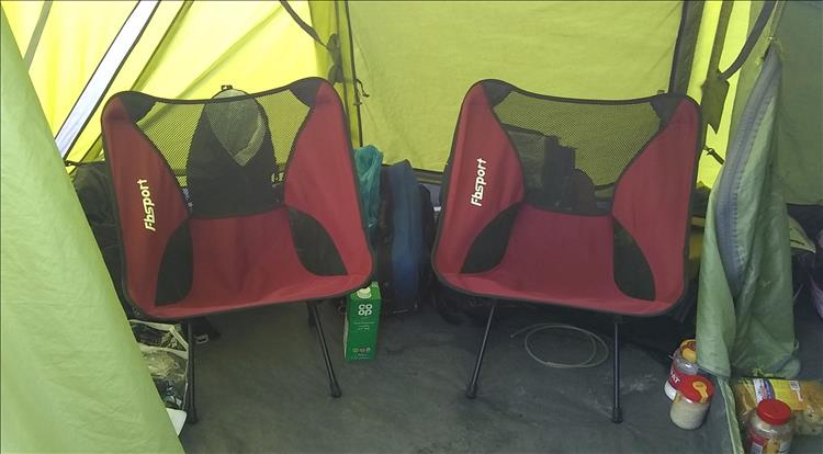 2 of the lightweight aluminium poles and stretch over seat for camping