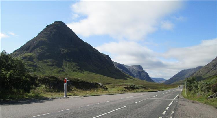A steep mountin top in Scotland