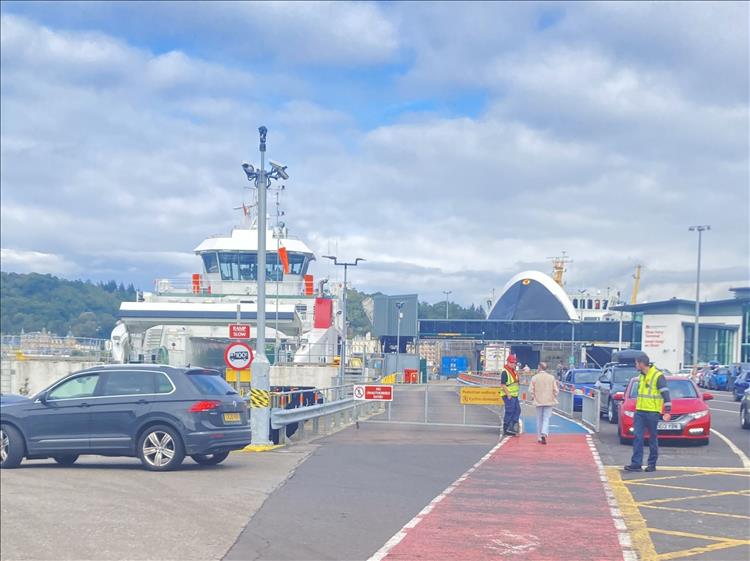 A different angle at the Oban ferry terminal