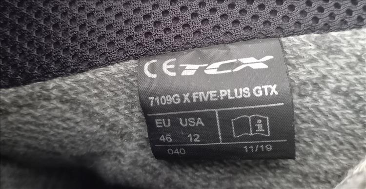 The label in the boots states TCX and size 12 