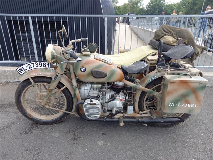A BMW with sidecar from the military