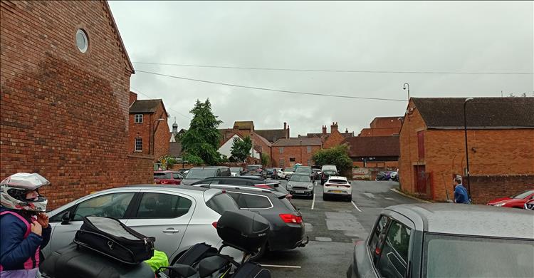 Brick buildings with a little character around the car park at Bridgnorth