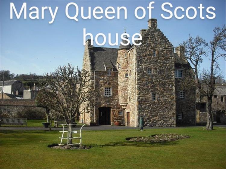 A large stone built medieval house purporting to once be Mary Queen of Scots house