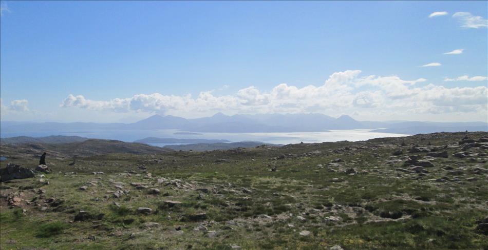 Vast mountains and the ocean, amazing scenery applecross pass