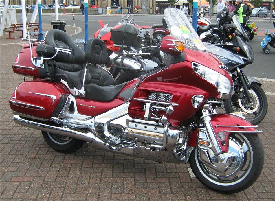 A Honda Goldwin full dresser at Southport