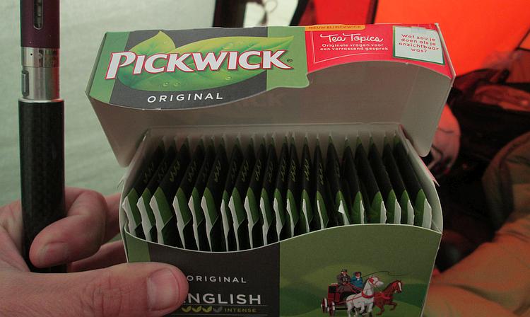 Pickwick tea bags in individual sachets